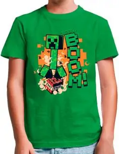 Camiseta Minecraft Creeper...