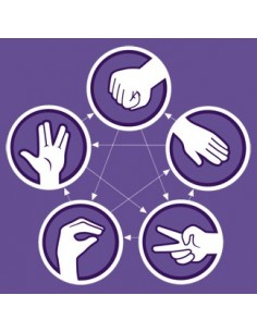 Camiseta The Big Bang Theory piedra,papel,tijera manga larga negra 2