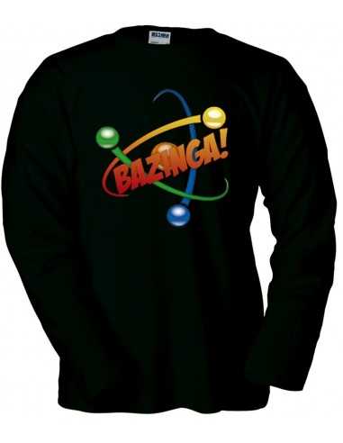 Jersey The Big Bang Theory, Bazinga atom negra manga larga
