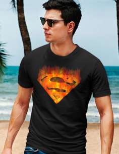 Camiseta logo Superman (Fuego) 2
