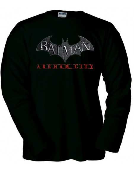Camiseta Batman Arkham City manga larga