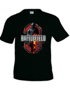 Camiseta Battlefield 3 Red, manga corta
