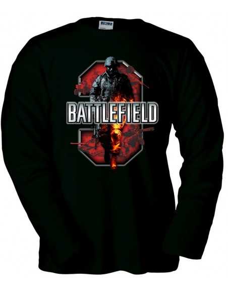 Camiseta Battlefield 3 Red, manga larga