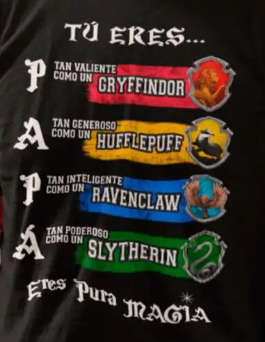 Camiseta Día del Padre Harry Potter Camiseta Día del Padre Harry Potter