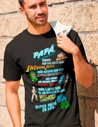 Camiseta Día del Padre de los 80s y 90s