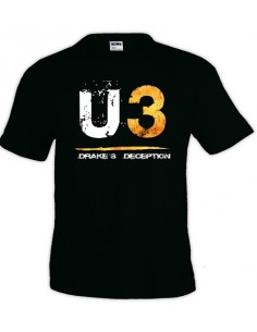 Camiseta Uncharted 3 U3 manga corta