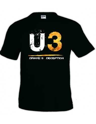 Camiseta Uncharted 3 U3 manga corta