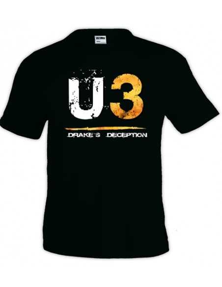 Camiseta Uncharted 3 U3 manga corta