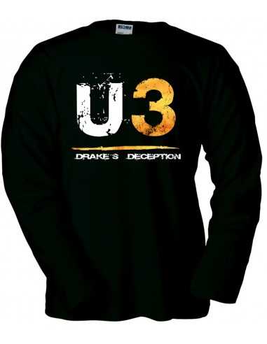 Camiseta Uncharted 3 U3 manga larga