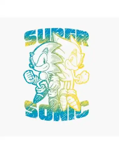 Camiseta Sonic Súper Sonic art