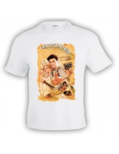Camiseta Uncharted 3 Map manga corta
