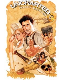 Camiseta Uncharted 3 Map manga corta 2