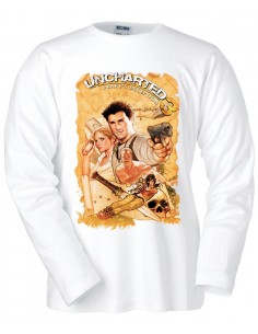 Camiseta Uncharted 3 Map manga larga