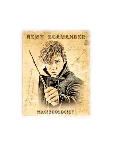 Tote Bag Newt Scamander vintage cartel