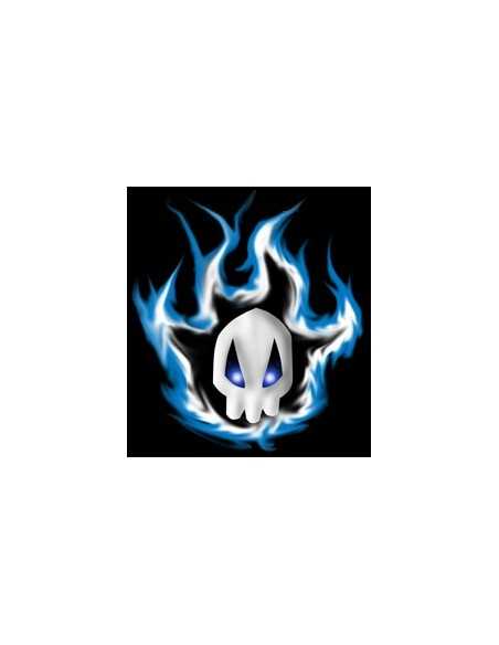 Camiseta Bleach blue scull manga corta