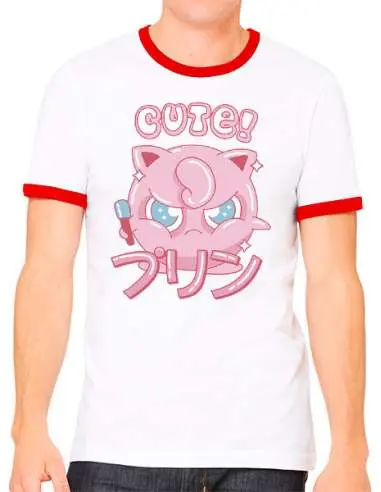 Camiseta Pokemon Jigglypuff Ringer 80s