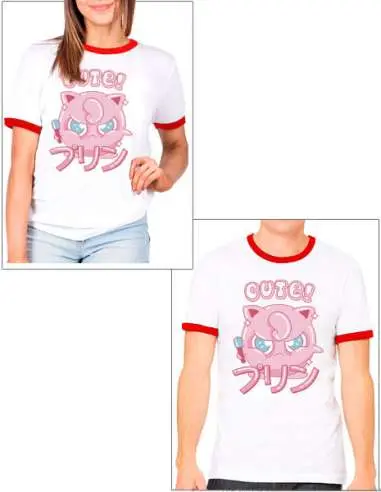 Camiseta Pokemon Jigglypuff Ringer 80s