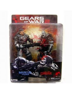Figuras Marcus Fenix y Locust Drone Gears of War "Neca"