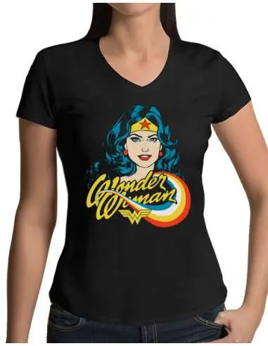 Camiseta día Wonder Woman retro arcoíris