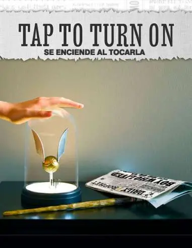 Lámpara Harry Potter Snitch Dorada