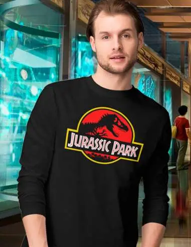 Camiseta Parque Jurasico logo clásico...