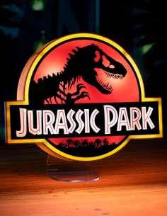 Lámpara Jurassic Park Logo 3D 2