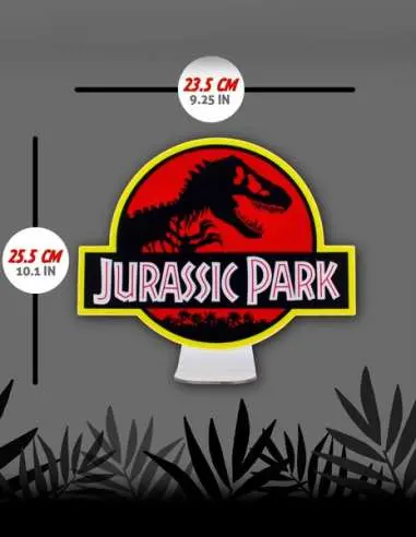 Lámpara Jurassic Park Logo 3D