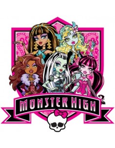 Camiseta Monster High manga larga blanca infantil 2