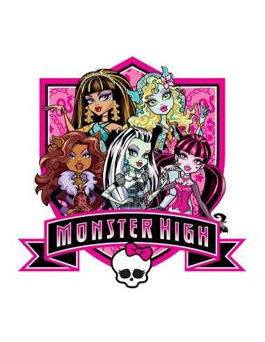Camiseta Monster High manga larga blanca infantil