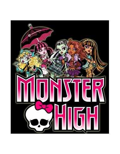 Camiseta Monster High manga Larga negra infantil "Logo" Camiseta Monster High manga Larga negra infantil "Logo"