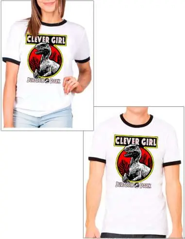 Camiseta Jurassic Park Chica Lista...