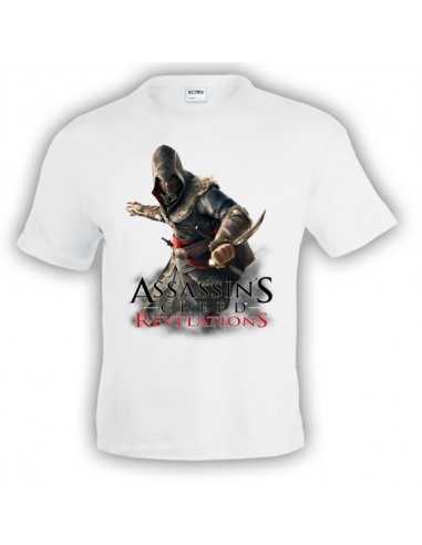 Camiseta Assassin´s Creed Revelations blanca manga corta