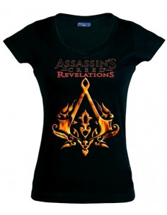 Camiseta de chica Assassin´s Creed Revelations Ottoman negra manga Larga