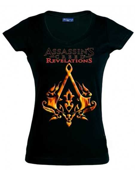 Camiseta de chica Assassin´s Creed Revelations Ottoman negra manga Larga