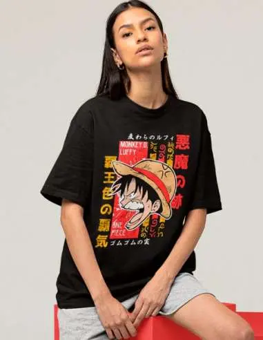 Camiseta One Piece Face Luffy manga... Camiseta One Piece Face Luffy manga...