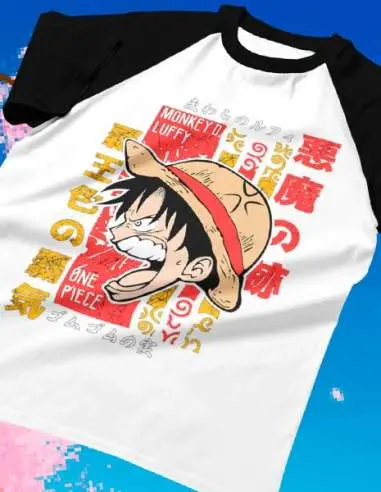 Camiseta One Piece Luffy enfadado...