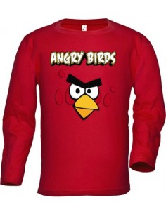 Camiseta Angry Birds red manga larga