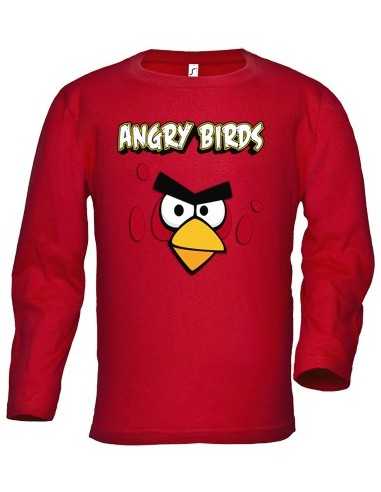 Camiseta Angry Birds red manga larga
