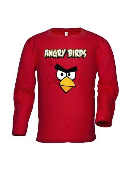 Camiseta Angry Birds red manga larga