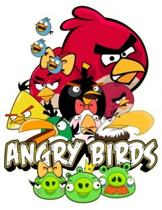 Camiseta Angry Birds (Reunión) blanca manga larga 2