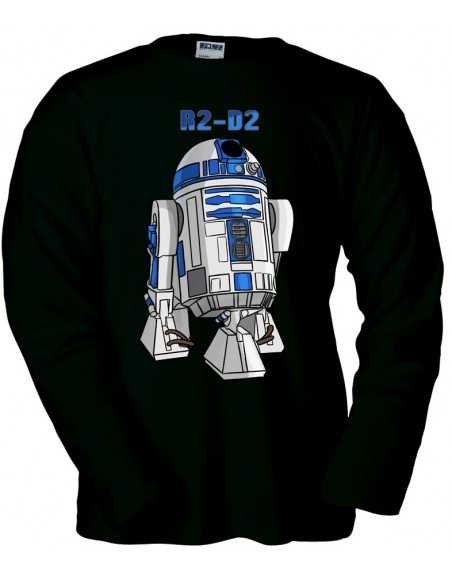 Camiseta Star Wars R2-D2 Negra manga larga