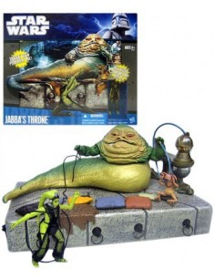 Star Wars Clone Wars Pack Figuras Jabba´s Throne 10 cm