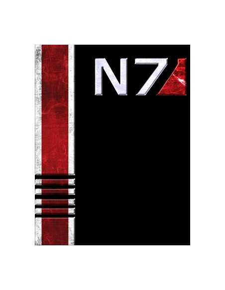 Camiseta Mass Effect N7 bicolor negra manga larga