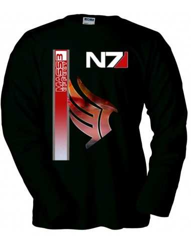 Camiseta Mass effect 3 N7 Paragon manga larga