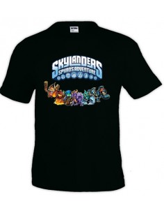 camiseta Skylanders classic manga corta negra