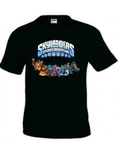 camiseta Skylanders classic manga corta negra