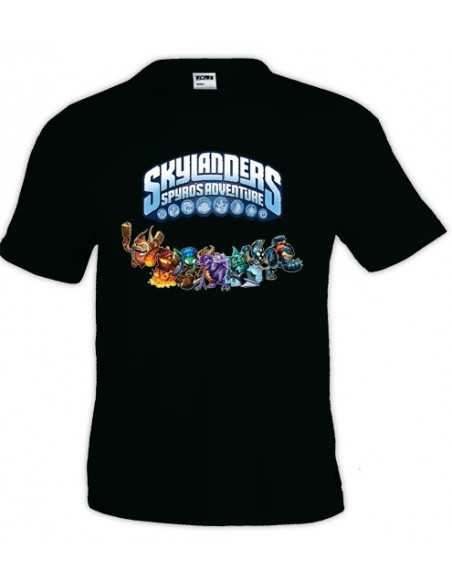 camiseta Skylanders classic manga corta negra