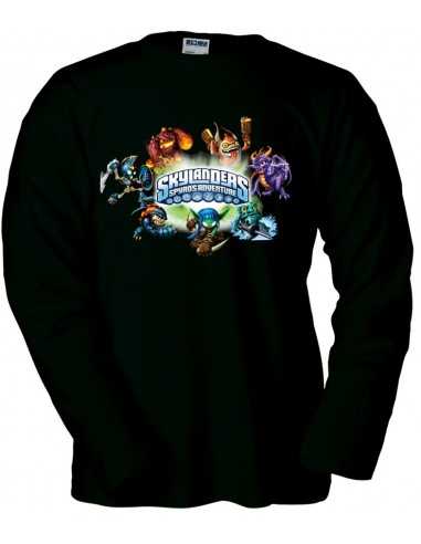 Camiseta Skylanders Action manga larga Negra