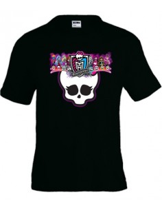 Camiseta Moster High scull manga corta