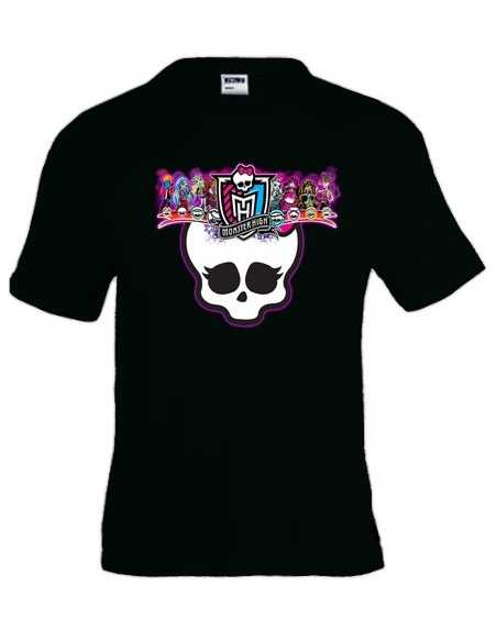 Camiseta Moster High scull manga corta